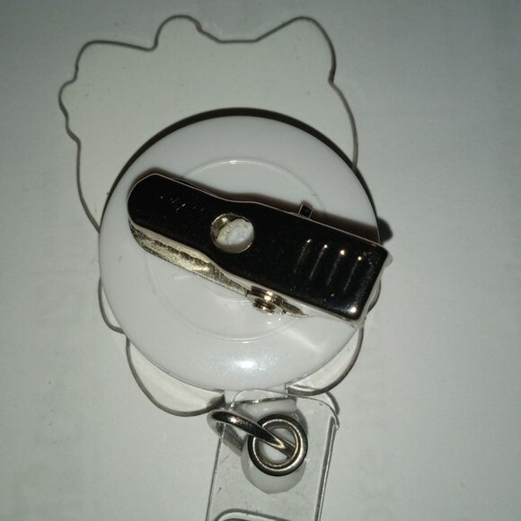 Sweet Kitty w/Lollipop Lanyard with alligator clip retractable - Picture 2 of 2